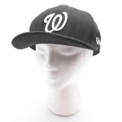 NEW ERA Black Washington Nationals Flat Bill Hat