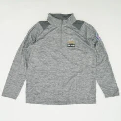 Fanatics Gray Solid Portland Trail Blazers 1/4 Zip
