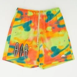 Nike Neon Orange Tie Dye Active Shorts