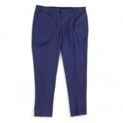 Indigo Solid Dress Pants