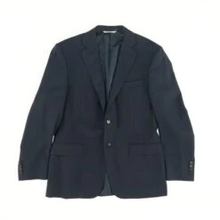 Canali Super 130s Travel Waterproof Wool Suit Jacket