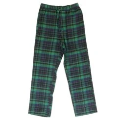 Eddie Bauer Green Plaid Pajama Bottom