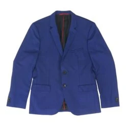 Blue Solid Sport Coat
