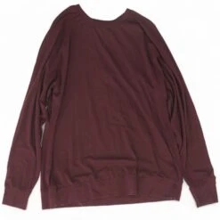 Burgundy Solid Pajama Top