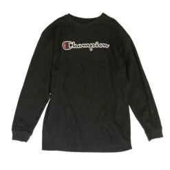 Champion Black Solid Active Pullover Pullover