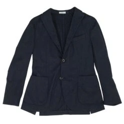 Boglioli Navy Wool Blend K-Jacket Sport Coat