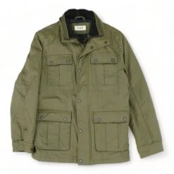 Olive Solid Topcoat Jacket