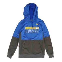 Nike Blue Graphic Hoodie Pullover