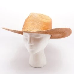 Tan Borsalino Wide Brim Western Hat