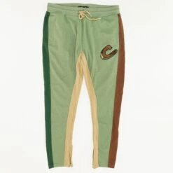 Green Striped Sweatpants