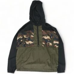 Green Color Block Hoodie