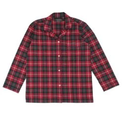 Red Plaid Pajama Top