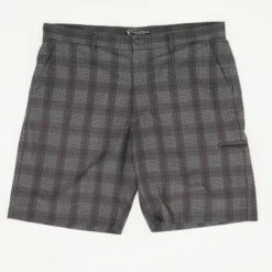 Gray Plaid Active Shorts