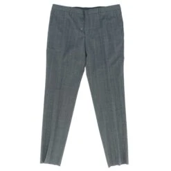 Hugo Boss Black Check Unhemmed Dress Pants Size 46x35