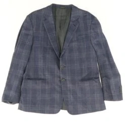 Giorgio Armani Plaid Wool-Blend Single Breasted Sport Coat