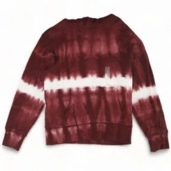 Burgundy Tie Dye Hoodie
