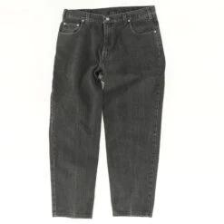 Vintage Black Straight Fit Denim Jeans