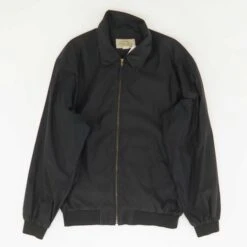 90's Black Lightweight Bomber Jacket