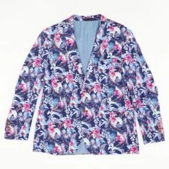 Navy Floral Sport Coat