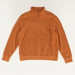 Orange 3/4 Zip Pullover