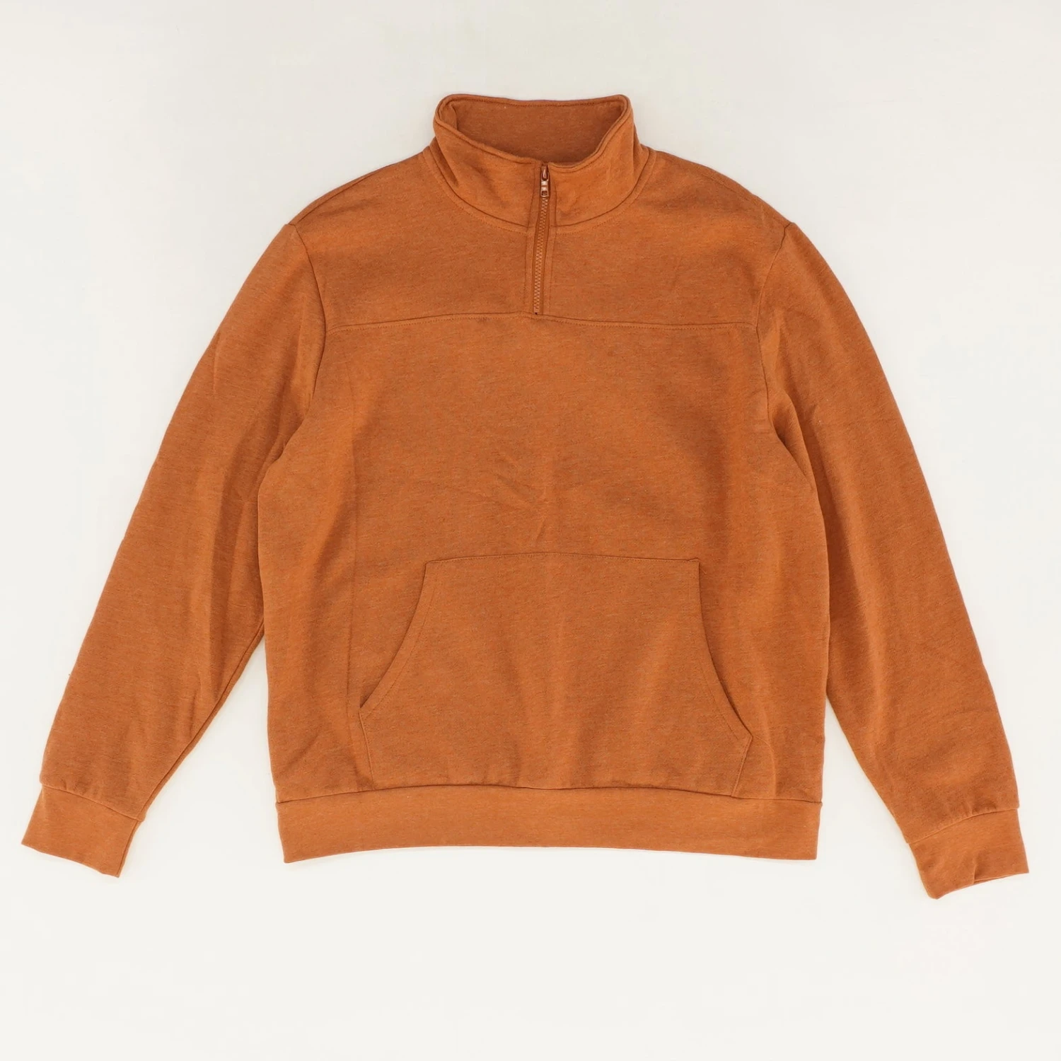 Orange 3/4 Zip Pullover