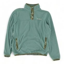 Eddie Bauer Green Solid Active Pullover Pullover