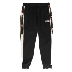 Black Color Block Joggers Pants
