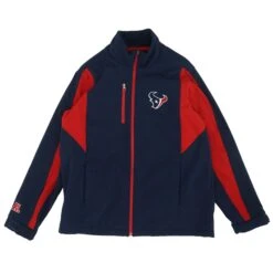 NFL Navy Color Block Houston Texans Lightweight Jacket