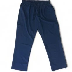 Navy Solid Scrub Pants