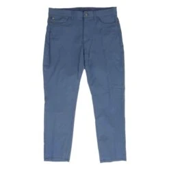 Blue Solid Five Pocket Pants