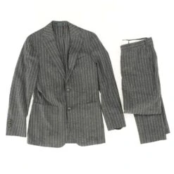 Charcoal Striped 2pc Suit