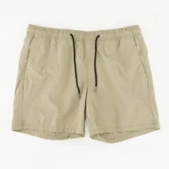Khaki Solid Active Shorts