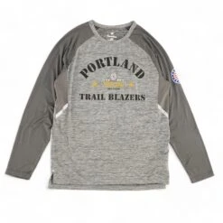 Fanatics Gray Graphic Portland Trail Blazers Active T-Shirt