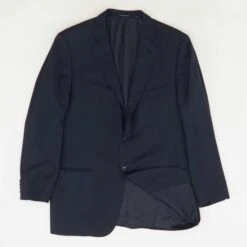 ERMENEGILDO ZEGNA Micronsphere Wool Two-Button Sport Coat In Navy