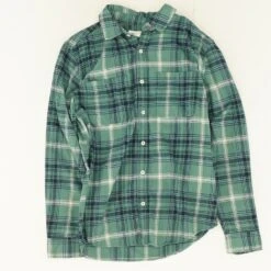 Aeropostale Green Plaid Flannel Button Down