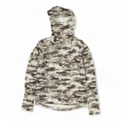 N/A Gray Camo Hoodie Pullover