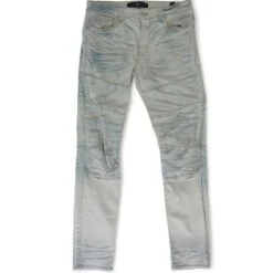 Striped Tapered Jeans