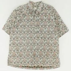 Vintage Short-Sleeve Floral Hawaiian Button Down Shirt