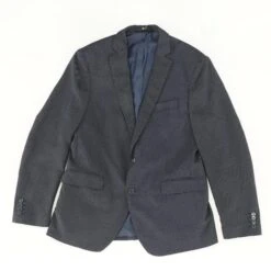 Zara Navy Polka Dot Sport Coat