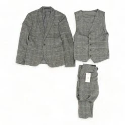 Gray Check 3pc Suit
