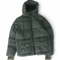 All In Motion Olive Solid Puffer Coat