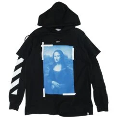 Off-White Black Mona Lisa Double Hoodie/T-Shirt