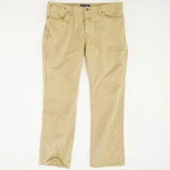Tan Solid Straight Jeans
