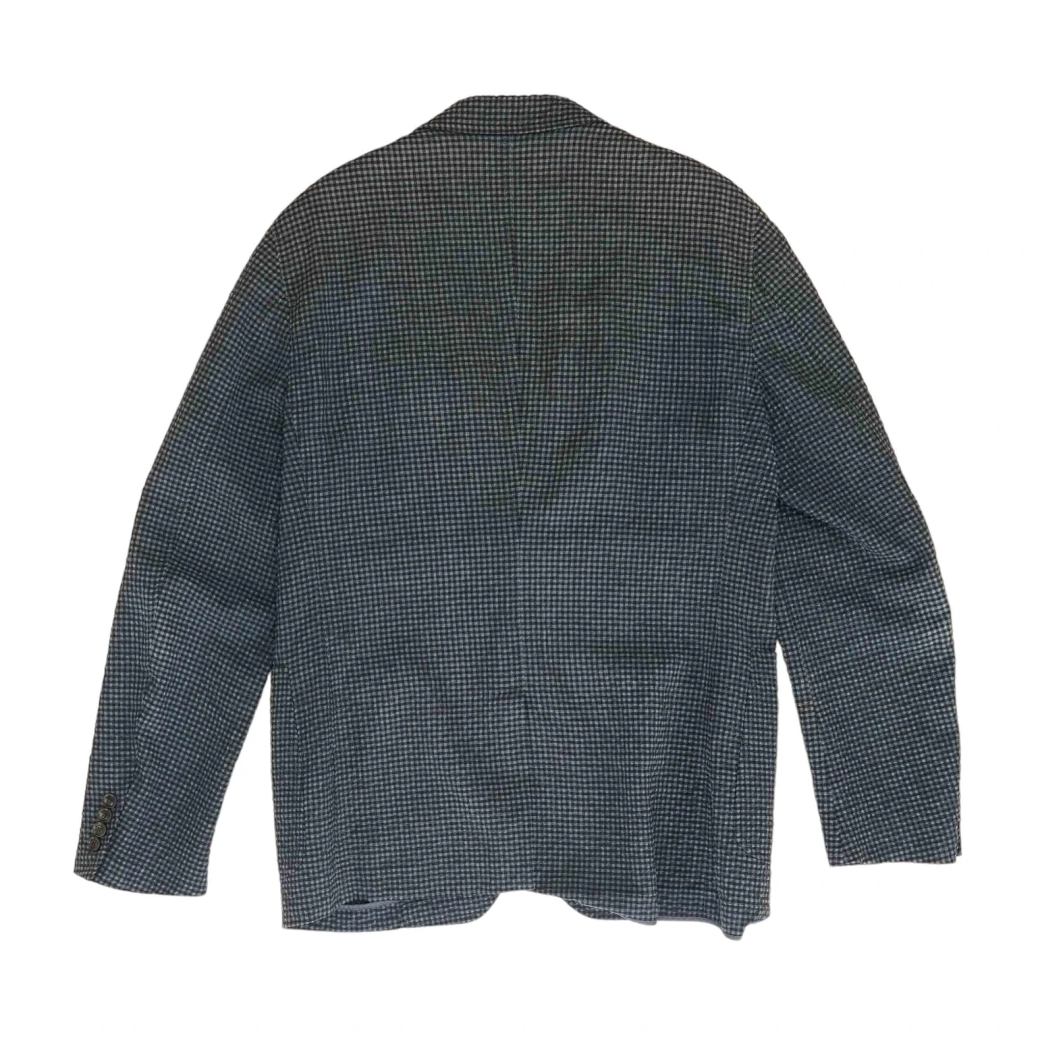 ERMENEGILDO ZEGNA Blue Check Wool & Silk Blend Milano Easy Sport Coat - Image 2