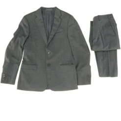 Navy Two-Piece Wool Suit