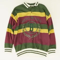 Multi Striped Long Sleeve Polo