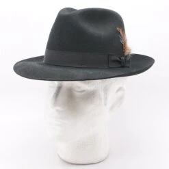 Stetson Royal Black Feather Fedora