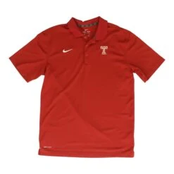 Nike Red Temple Owls Short Sleeve Polo
